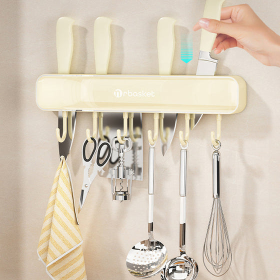 Multifunktionales wandmontiertes Messerregal