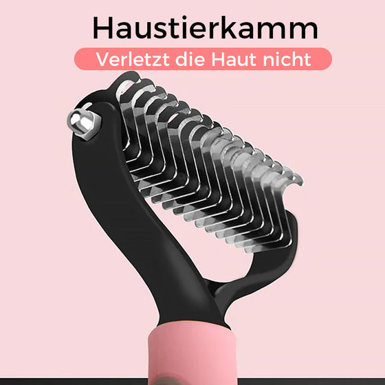 Doppelseitiger Kamm für die Tierpflege
