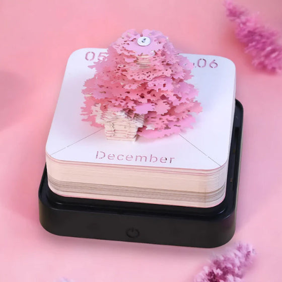 Baumhaus-Papierskulpturen-Kalender