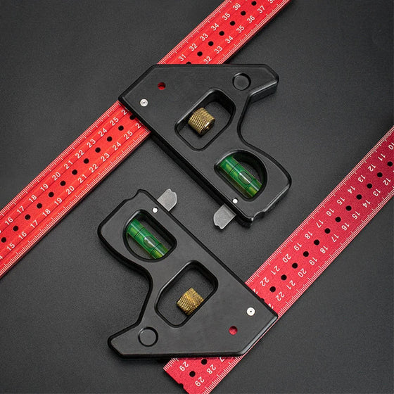 Kombinationswinkel Lineal 45-90 Grad Markierung