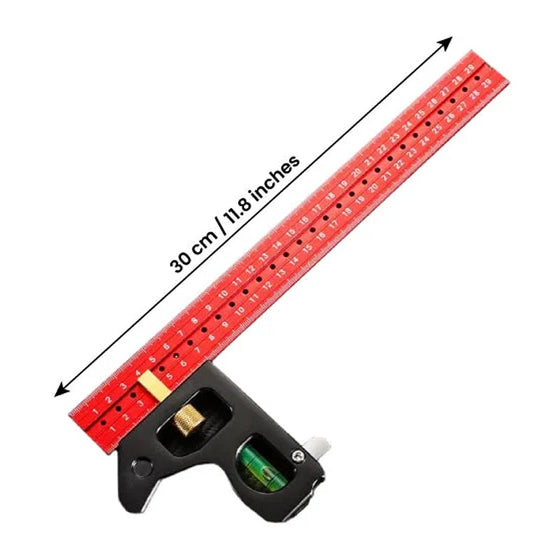 Kombinationswinkel Lineal 45-90 Grad Markierung