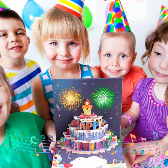 Glückwunschkarte zum Geburtstag mit Pop-up