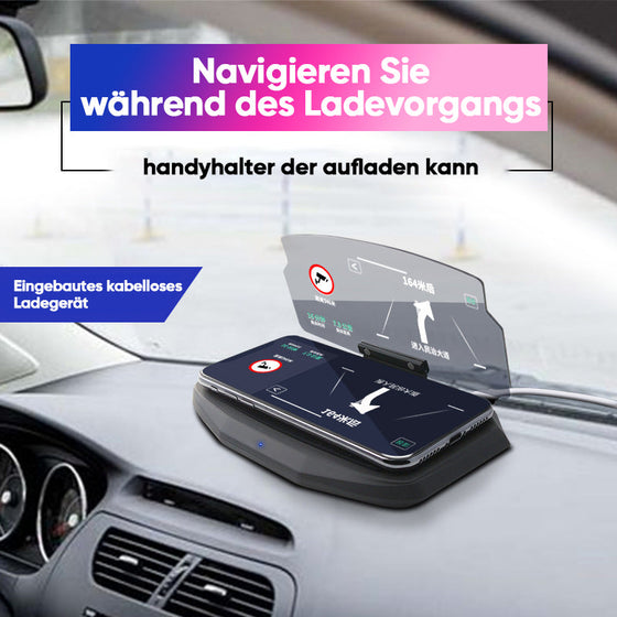 HUD-Navigationsprojektor mit kabelloser Aufladung