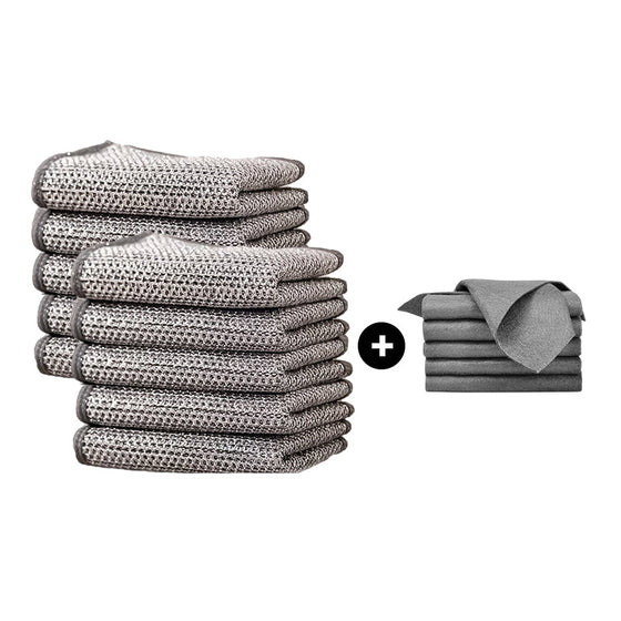 Multifunktionales kratzfestes Drahtgeschirrtuch (Lappen-Kombinationsset)