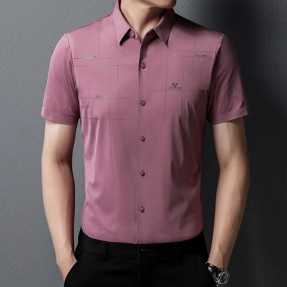 Herren-Businesshemd aus Eisseide