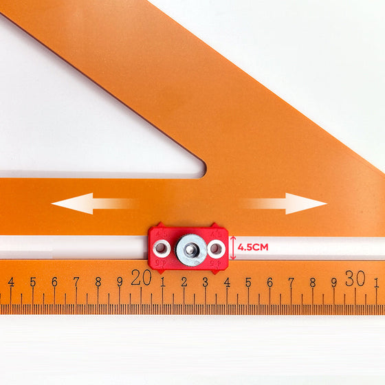 Positionierungsdreieck Lineal