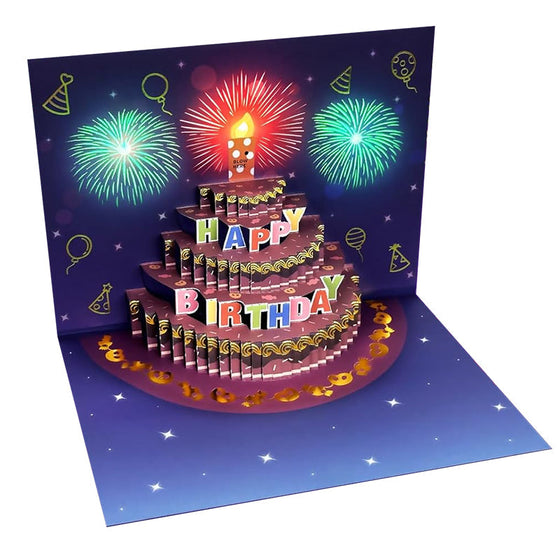 Glückwunschkarte zum Geburtstag mit Pop-up