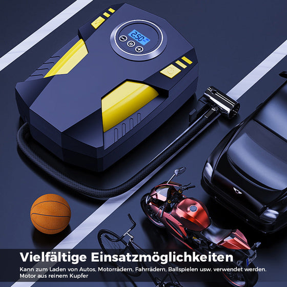 Tragbare Luftpumpe mit Digitalanzeige