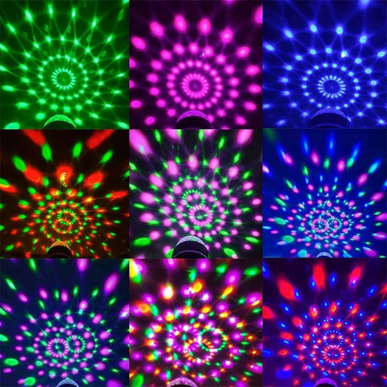 LED Disco Bunte rotierende Glühlampen