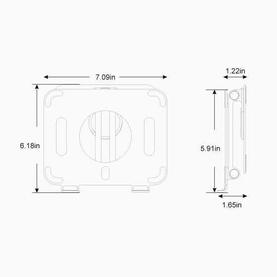 360° drehbarer Laptophalter