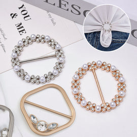 Klassische All-Match-Perlen-Strass-Schnallen