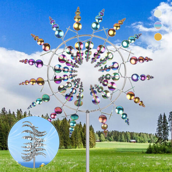 Garden Magic Kinetische Windmühle aus Metall