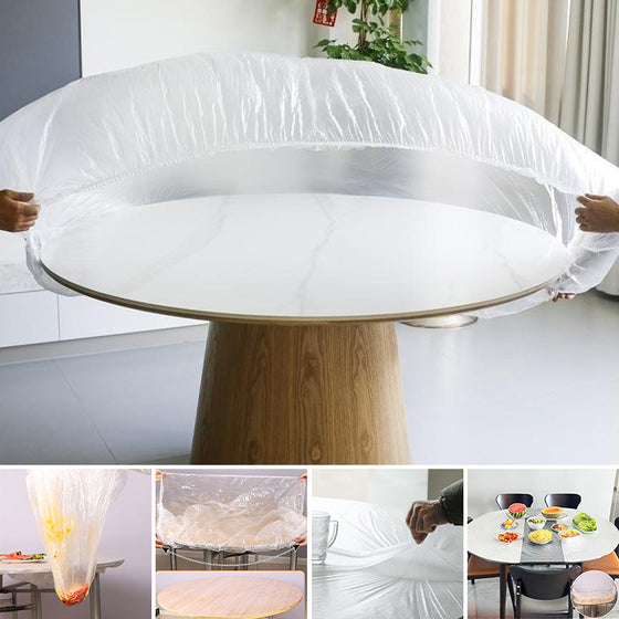 Selbstschließende runde Einwegtischdecken für Camping & Feste