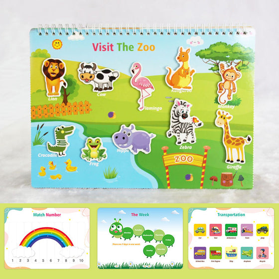 Montessori beschäftigtes Buch für Kleinkinder