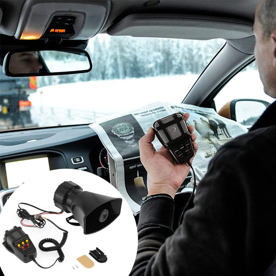 Autohupe mit Mikrofon