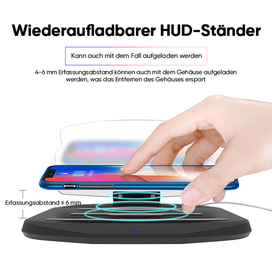 HUD-Navigationsprojektor mit kabelloser Aufladung