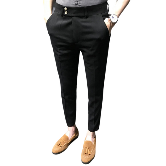 Solide Slim-Fit-Formalhose