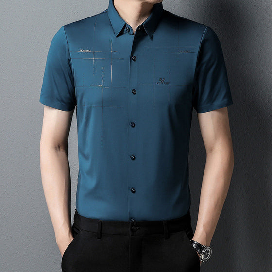 Herren-Businesshemd aus Eisseide