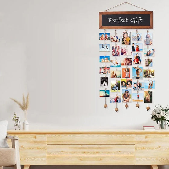 Holzbilderrahmen Collage Wanddekoration