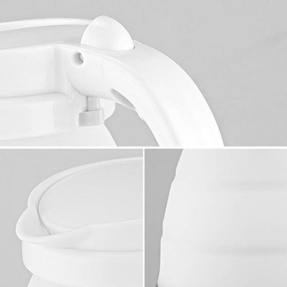 Temperatureinstellbarer, zusammenklappbarer Wasserkocher aus Silikon