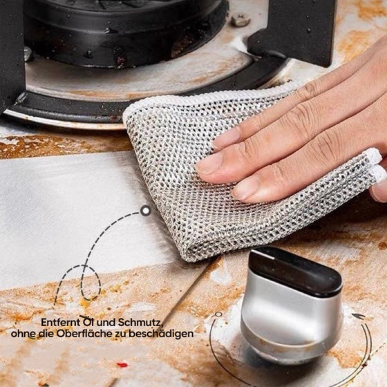 Multifunktionales kratzfestes Drahtgeschirrtuch