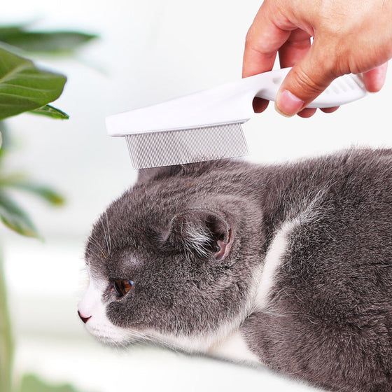 Multifunktionaler Tierhaarkamm zur Entfernung von Floh- und Tränenflecken