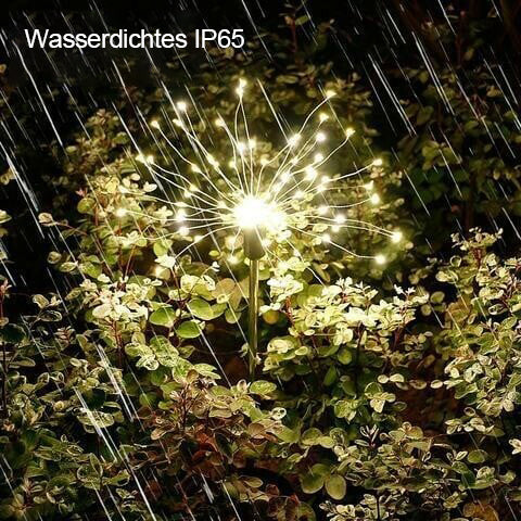 Wasserdichte Solargarten-Feuerwerkslampe