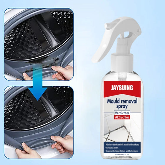 Mildew removal foam spray