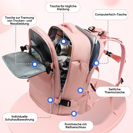 Großer Wasserdichter Wanderrucksack Für Damen