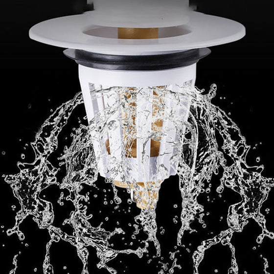 Pop-Up-Bounce-Abfluss für Waschbecken aus Keramik