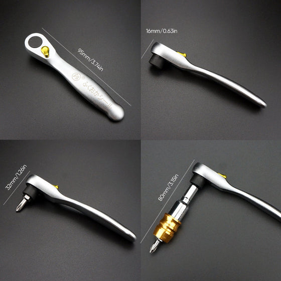 Mini-Schraubendreher-Kombiset positiv und negativ