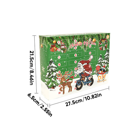 Weihnachten Serie Blind Box DIY Diamant Malerei Schlüsselanhänger Anhänger