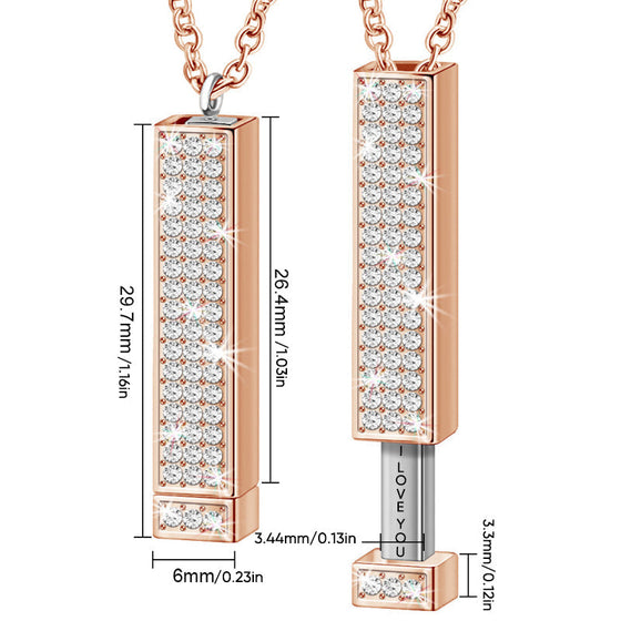 Geheime Botschaft „Ich liebe dich“-Anhänger-Halskette
