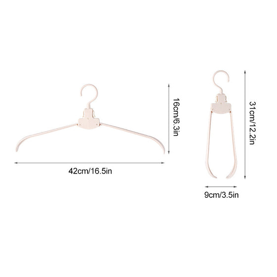 Faltbarer Reise-Kleiderständer aus Kunststoff