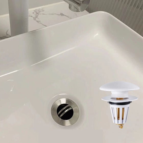 Pop-Up-Bounce-Abfluss für Waschbecken aus Keramik