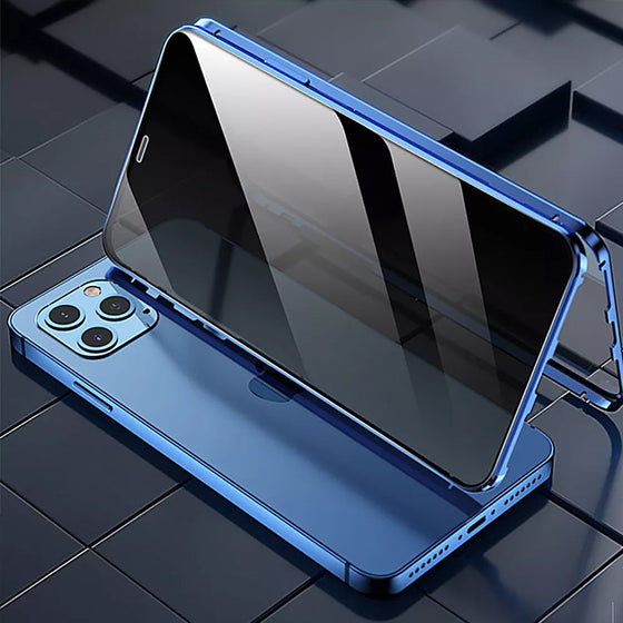 Magnetic anti-peeping phone case for iPhone