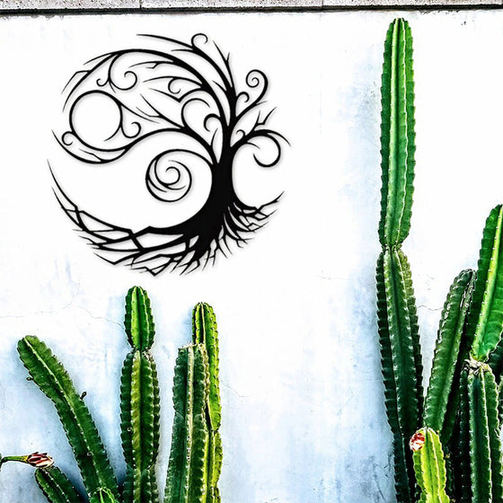 Baum des Lebens Wanddekoration aus Metall