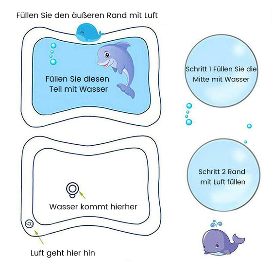 Aufblasbare Wassermatte für Babys