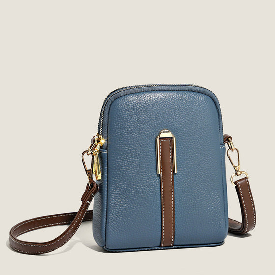 Neue Handytasche aus Leder mit Litschimuster