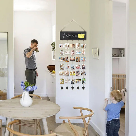 Holzbilderrahmen Collage Wanddekoration