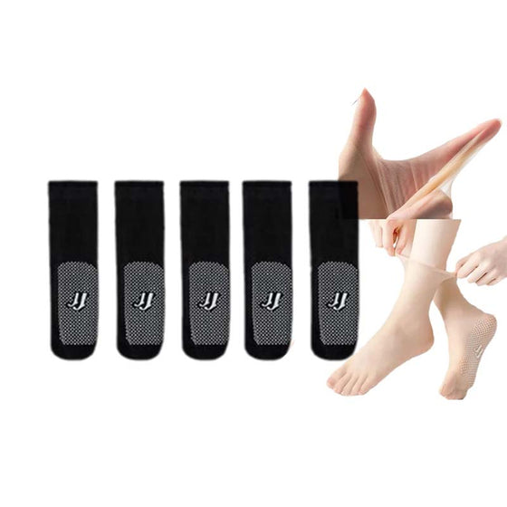 Unsichtbare, rutschfeste Kristallseidensocken für Frühling und Sommer