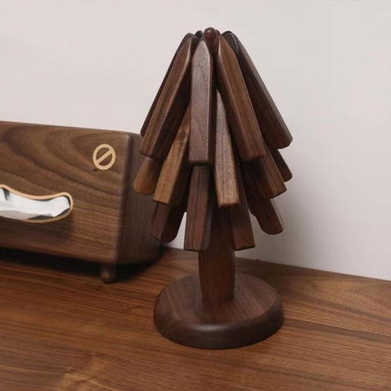 Schwarzer Walnussholz Untersetzer