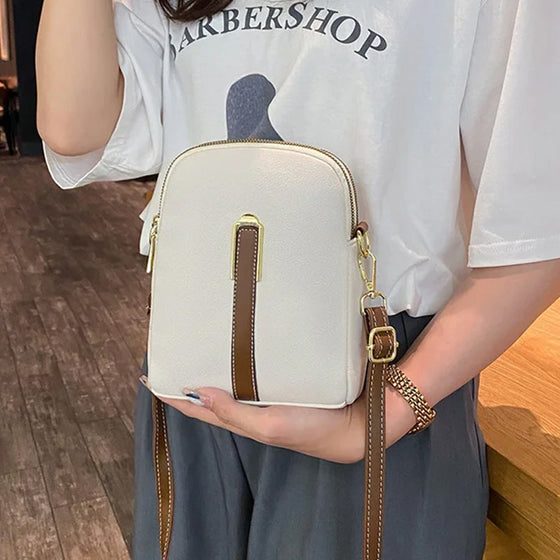 Neue Handytasche aus Leder mit Litschimuster