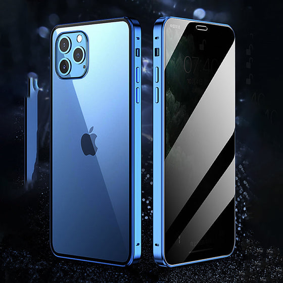 Magnetic anti-peeping phone case for iPhone