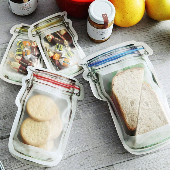 Jar-Reißverschlussbeutel, 5er-Set