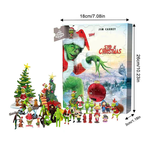 Grüner Monster-Weihnachtskalender