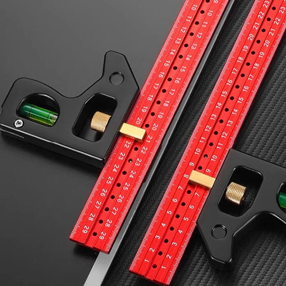 Kombinationswinkel Lineal 45-90 Grad Markierung