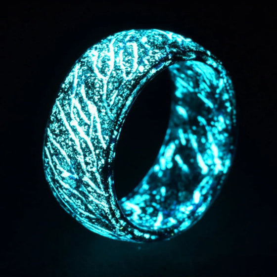 Fashion Colorful Luminous Resin Fluorescent Glowing Ring