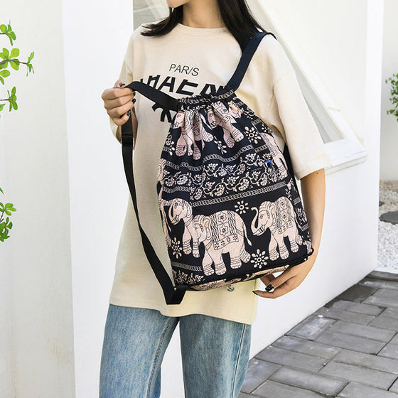 Faltbarer Sportrucksack mit großem Fassungsvermögen und Kordelzug