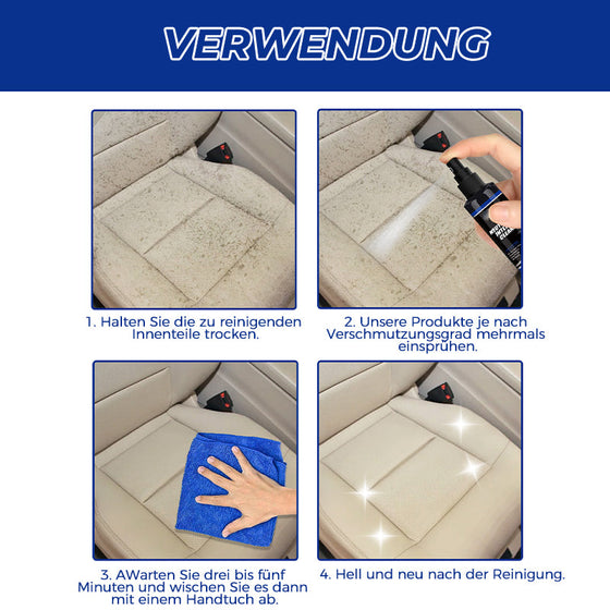 Volleffekt-Reiniger für Autoinnenteppiche aus Leder